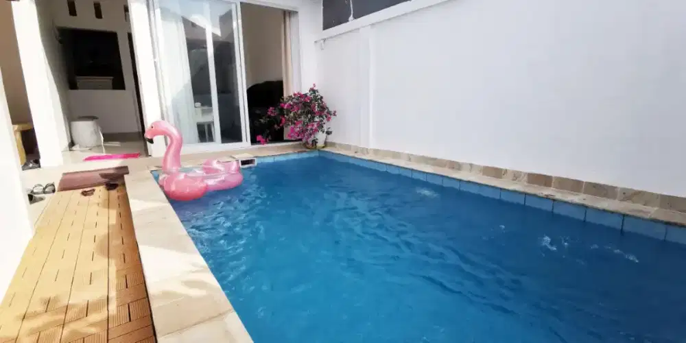 Villa 3 kamar dan kolam renang nego