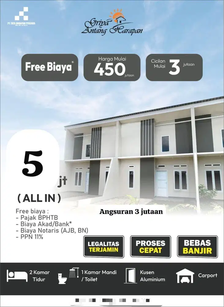 GRIYA ANTANG HARAPAN Lokasi Jln. Tamangapa raya Makassar