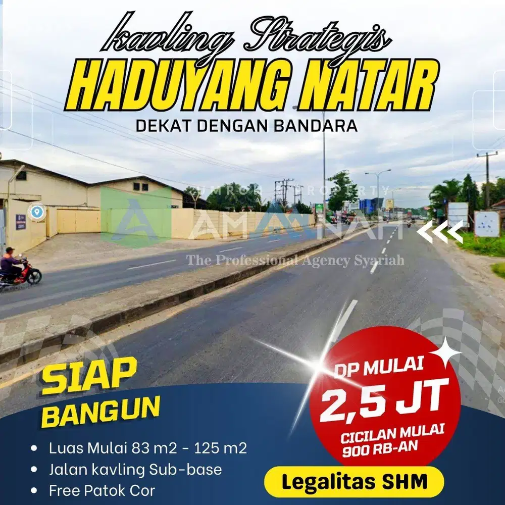 Kavling Strategis Murah dekat Bandara Radin Intan ,Proses cepat&mudah