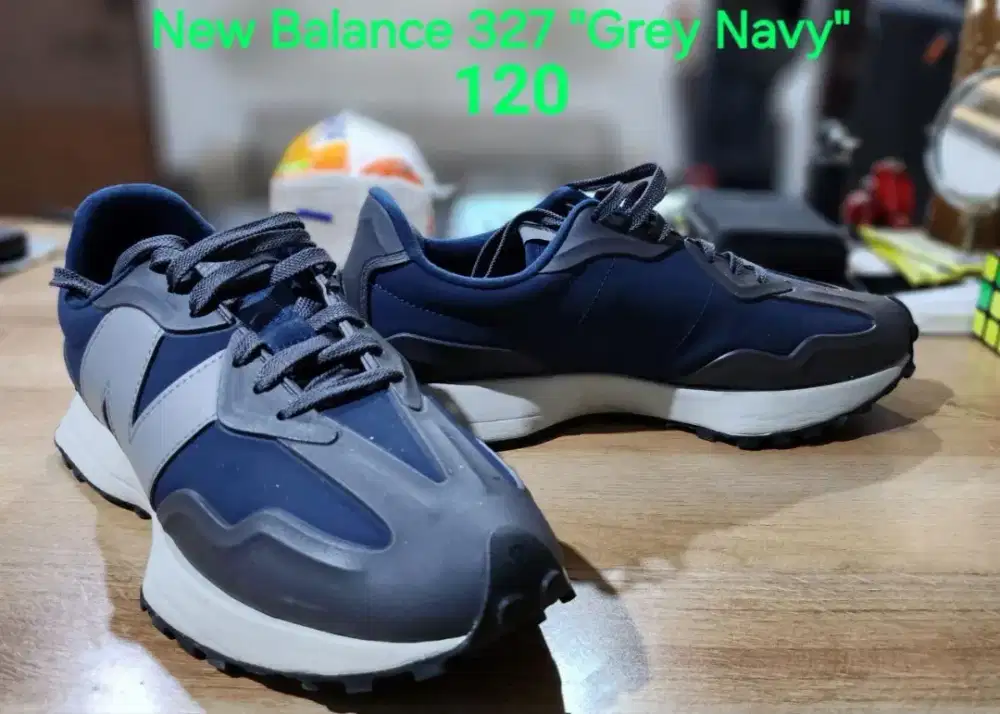 Sepatu New Balance 327 Grey Navy