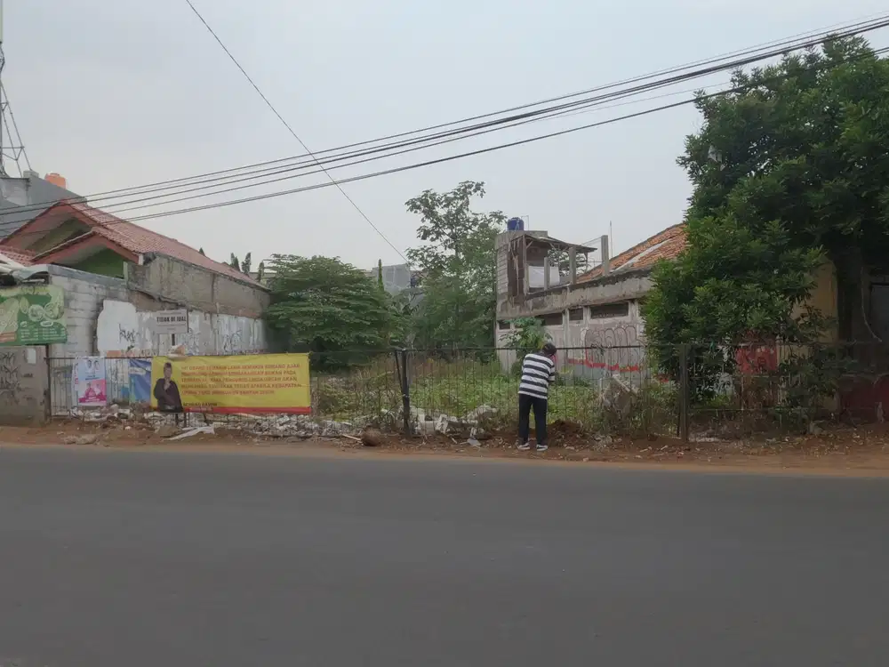 Jual Cepat Turun Harga Tanah Hadap Jalan Raya Kampung Utan, Ciputat