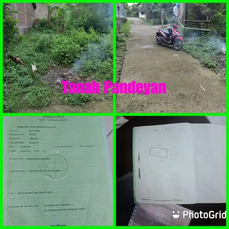 Tanah Kavling Dijual Di Pandeyan Ngemplak Sawahan Boyolali