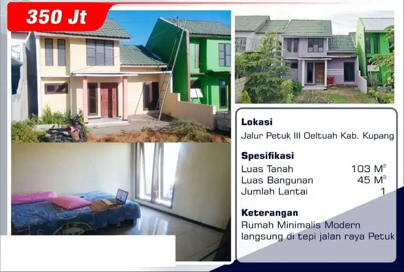 Dijual Rumah minimalis modern Jalur Petuk III