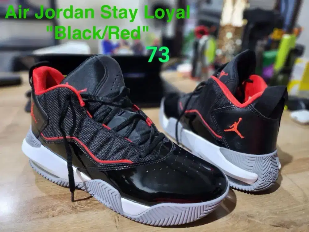 Sepatu Air Jordan Stay Loyal Black/Red