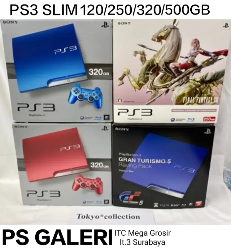 PS3 SLIM 120/250/320/500GB FULL GAME PROMO HARGA TERMURAH