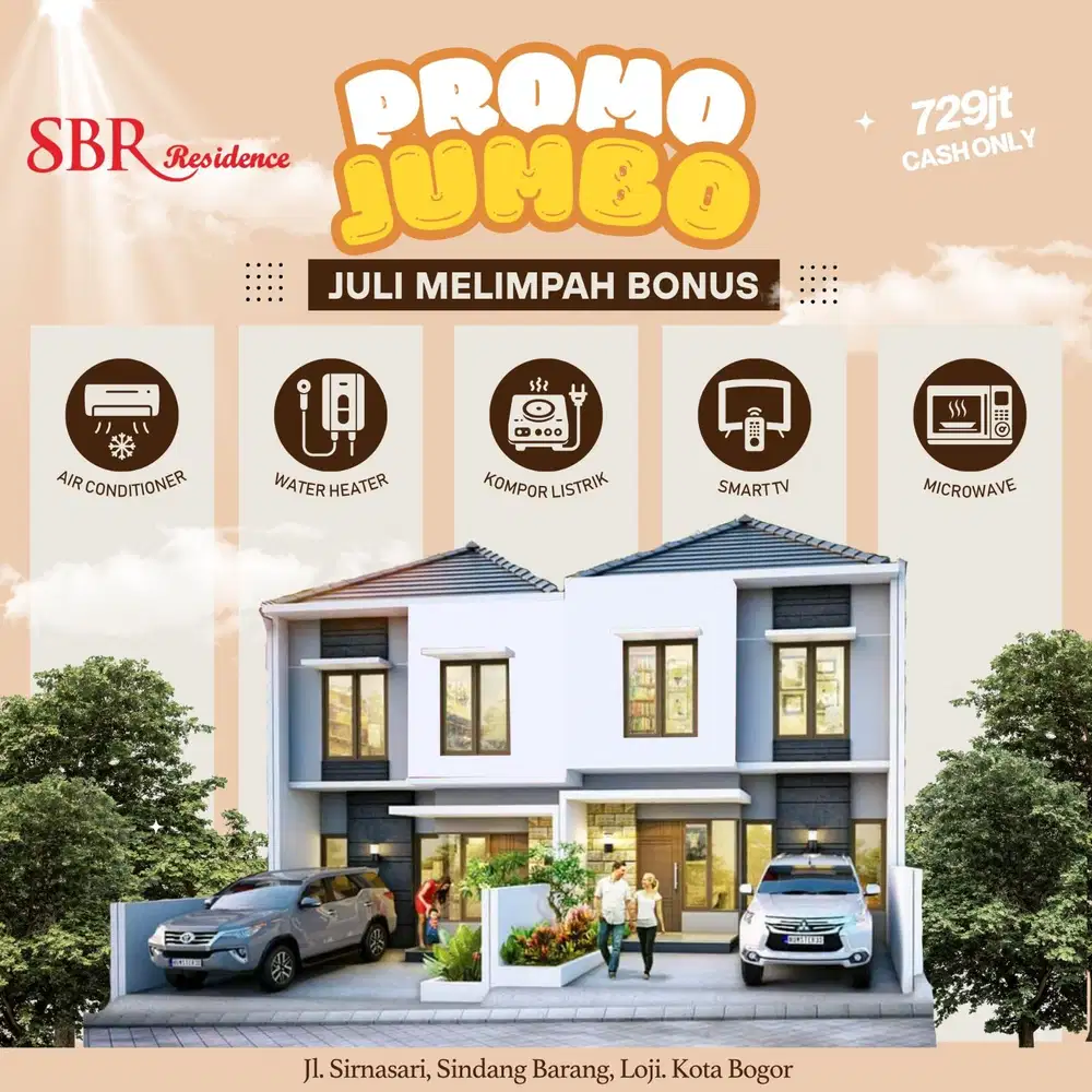 Rumah Ready Stock dekat yasmin dan stasiun bogor