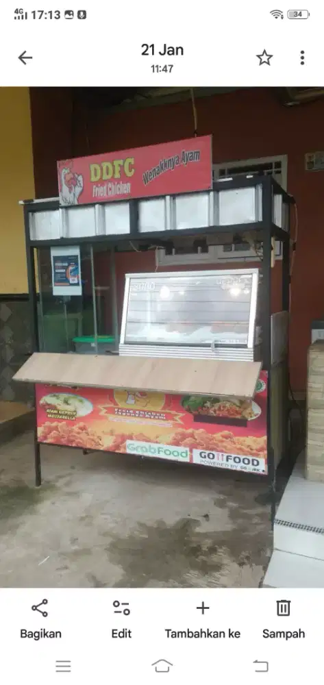 Jual booth/gerobak kastem