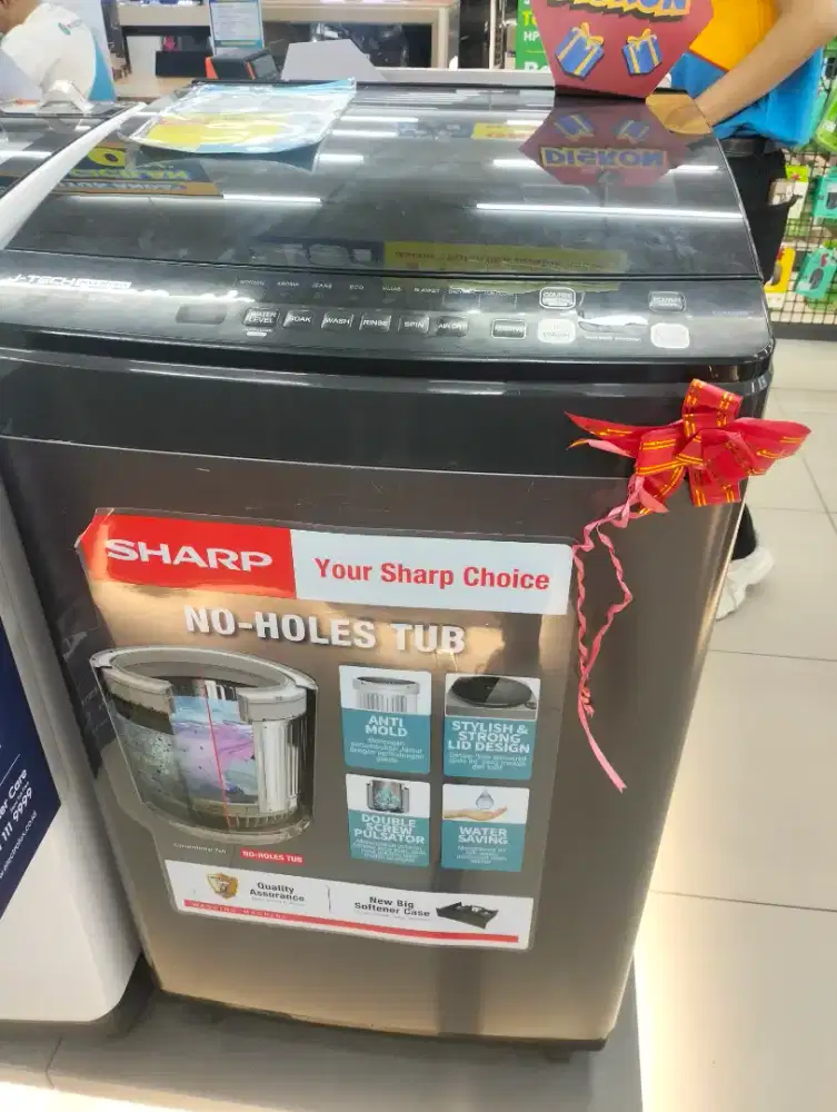 Promo cicilan Mesin cuci top loading Sharp