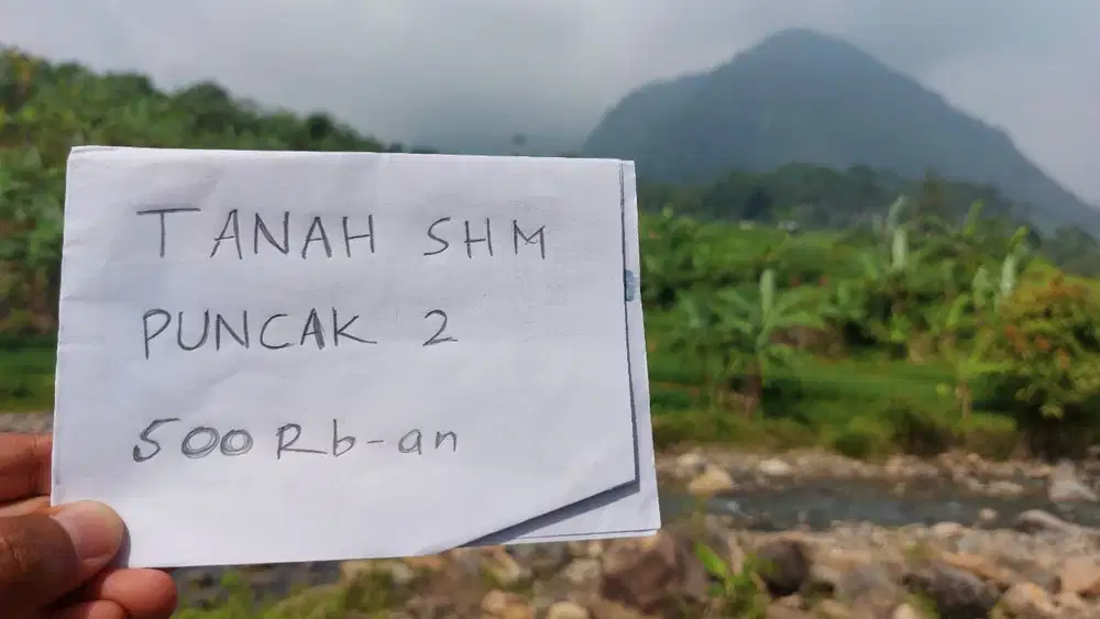 Tanah Vila Puncak dua Legalitas SHM Akses Mobil bisa buat Vila & rumah