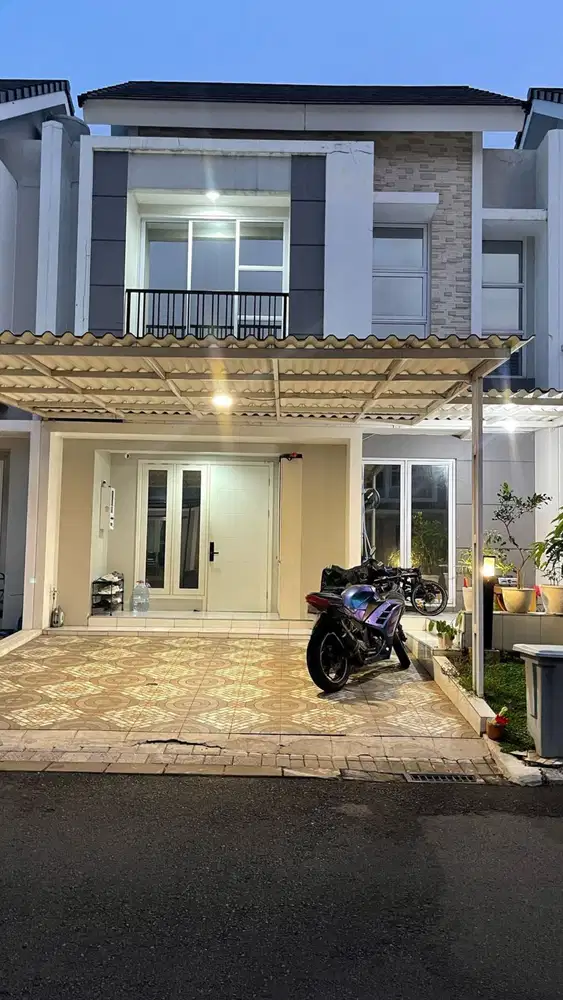 Rumah Modern Semi Furnished 7x23 Siap AJB Cluster Verdi Gading Serpong