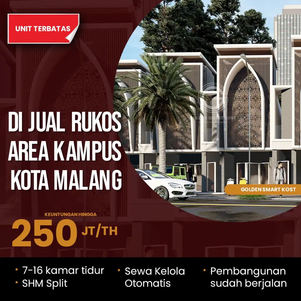 KOST 9 KAMAR DIJUAL LOKASI MALANG KOTA DEKAT UB