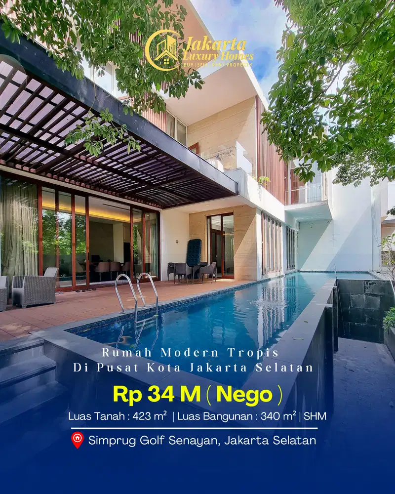 Dijual Rumah Mewah Simprug Golf di Area Senayan dan CBD Sudirman
