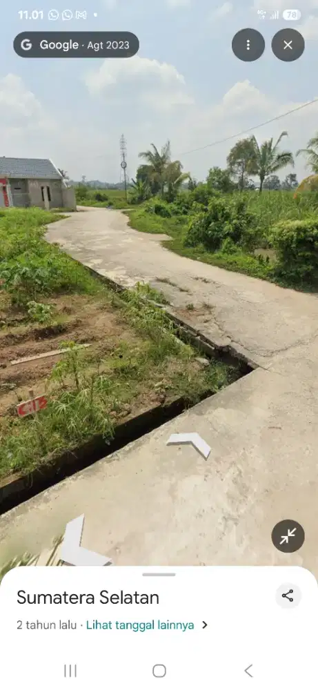 Tanah murah dijual cepat lokasi strategis diblkg SMA 7 Palembang(Nego)