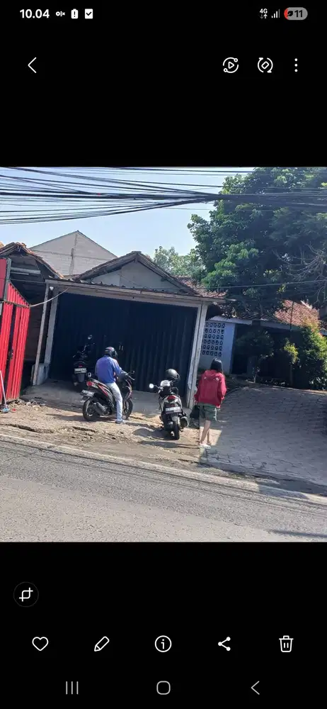 Jual kios/tanah 80 meter pinggir jalan raya