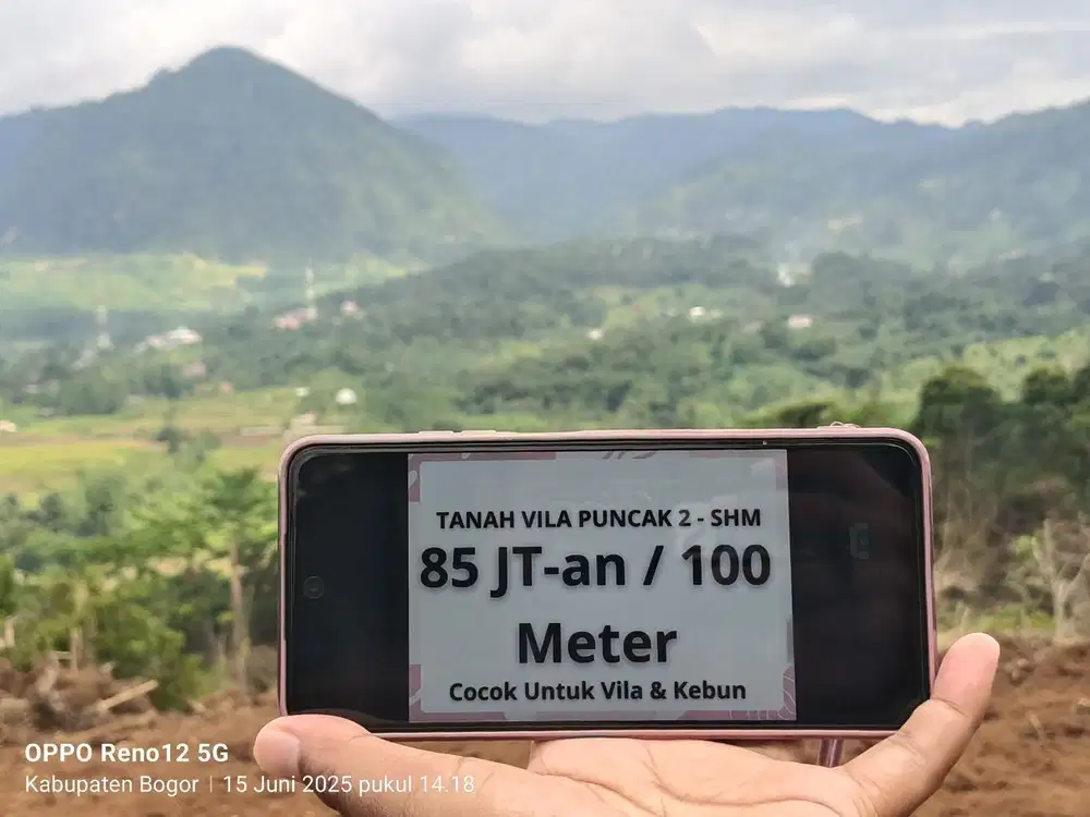 Jual tanah kavling villa shm di puncak 2 bogor