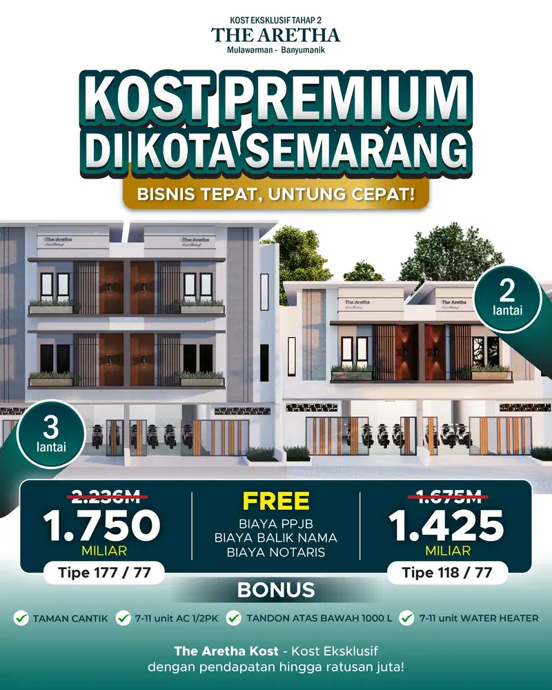 Investasi aman ,pasti cuan.  kost eksklusif dekat undip tembalang
