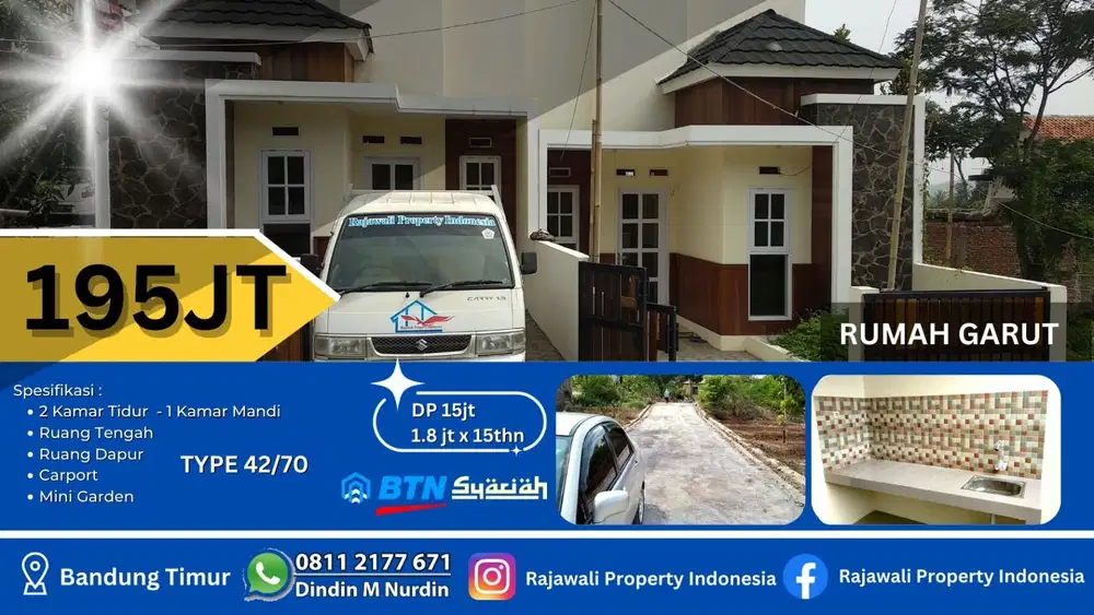 Rumah dijual di Cibiuk Garut 190 juta-an