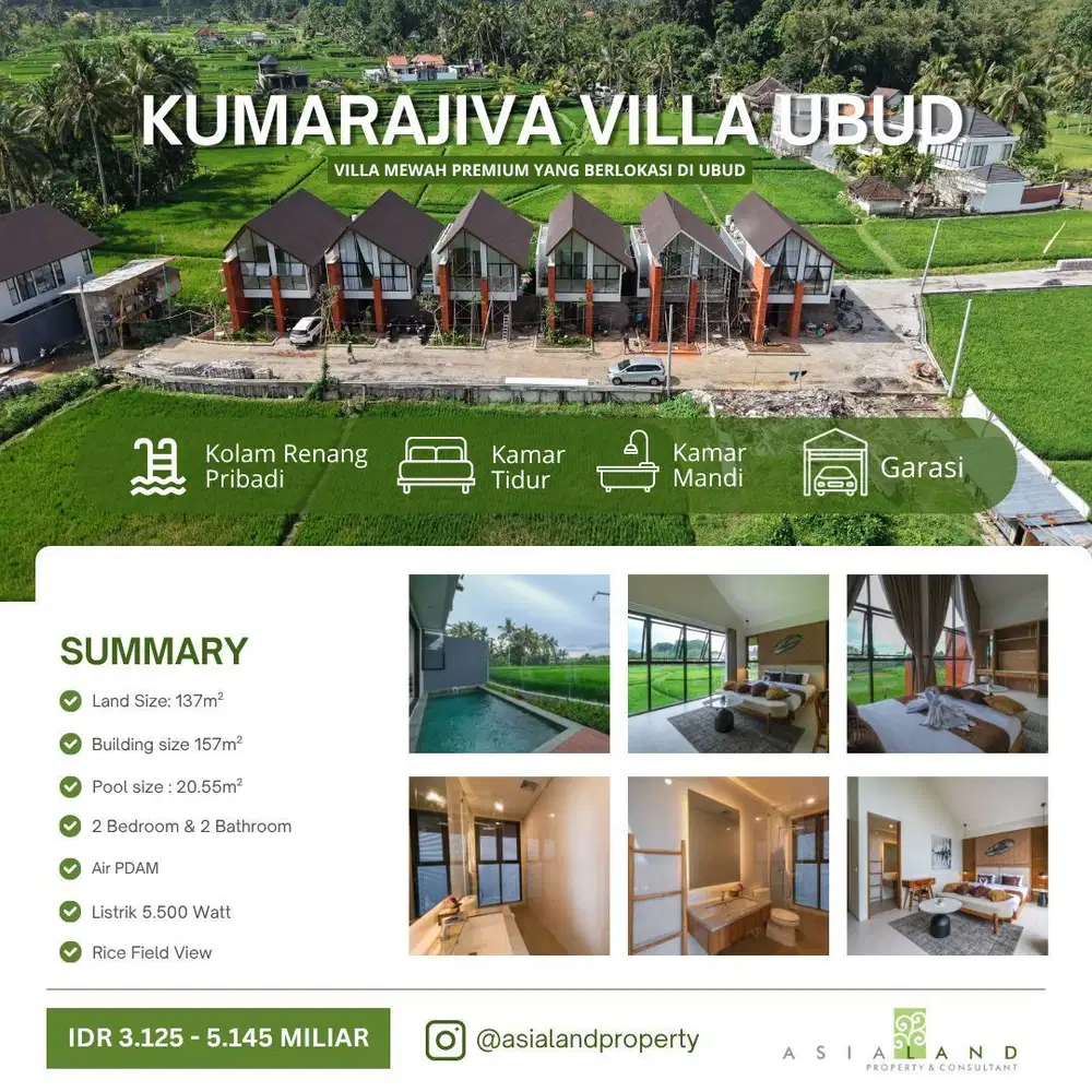 KUMARAJIVVA - VILLA DI UBUD VIEW SAWAH
