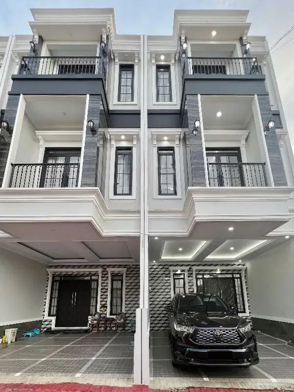 CLUSTER MEWAH 5 KAMAR 3 LANTAI FULL BATA MERAH