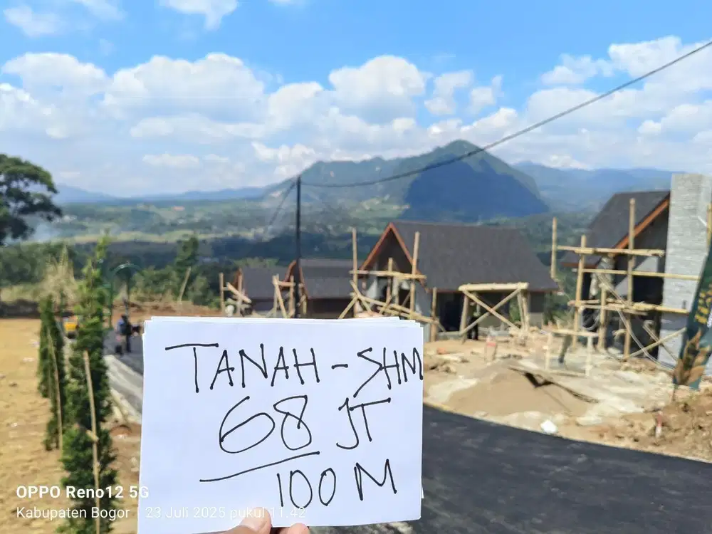 Tanah Murah di Puncak Dua Bogor Cocok Untuk Vila dan kebun Akses Mobil