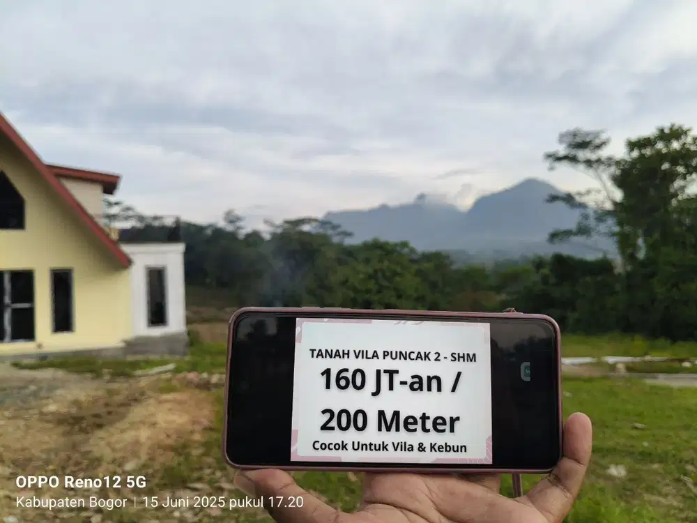 Tanah Kavling Villa Ekslusif Puncak Dua