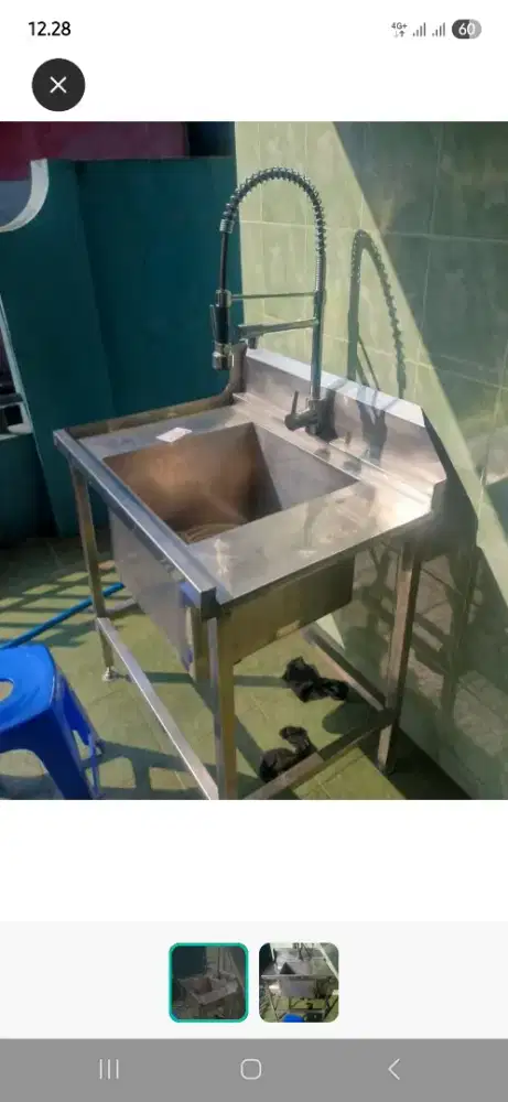 Sink Stainless plus Aksesoris kran