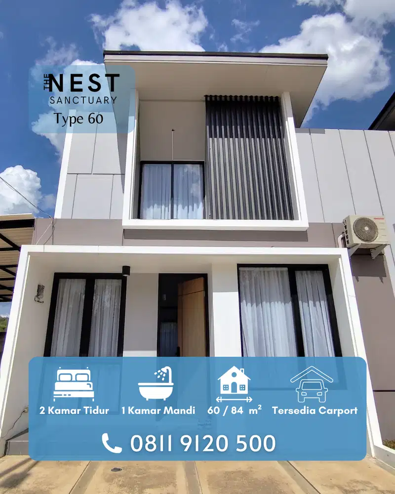 Rumah Type 60 Mezanine di Palembang – The Nest Sanctuary