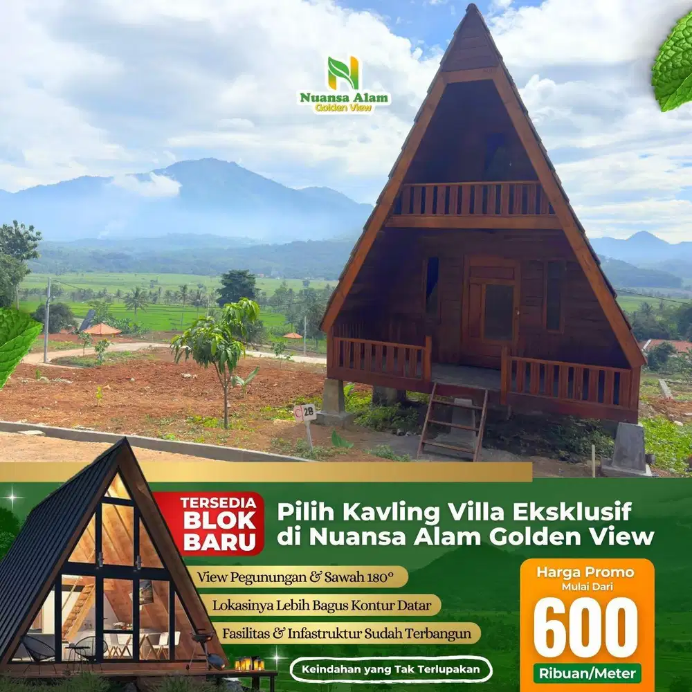 Tanah Murah Bogor Luas 200 Meteran cocok Untuk Villa Kebun