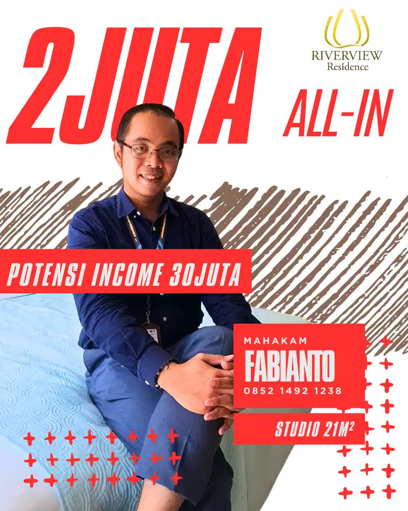 Apartemen Studio Full Furnish Mulai 2 Juta All-In, Siap Untung Hingga