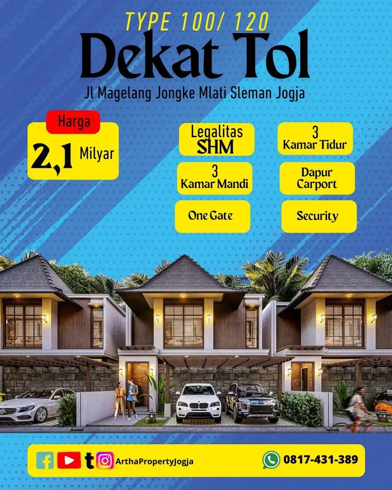 RUMAH MEWAH JONGKE PALAGAN JOMBOR PESAN BANGUN DENAH CUSTOM