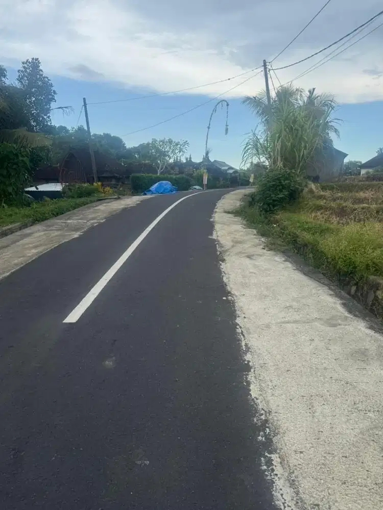 DI JUAL TANAH DI PINGGIR JALAN ASPAL DESA TEMBUSAN PANTAI