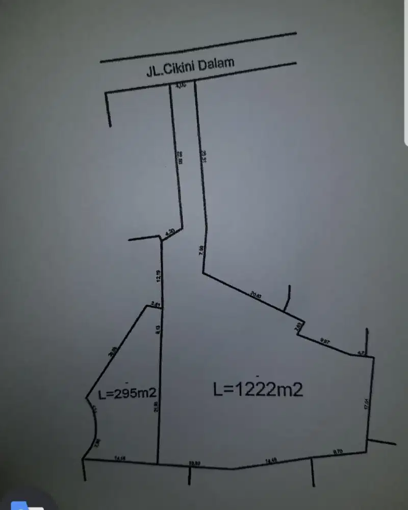 Rumah dihitung Tanah dijual MURAH di Cikini Bintaro