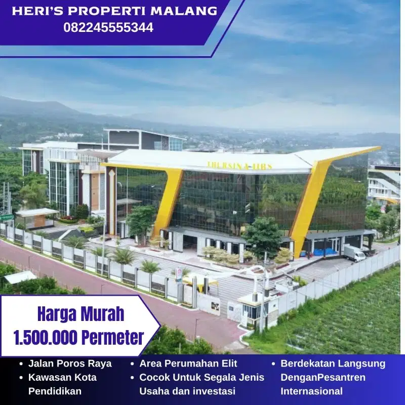 Di Jual Murah Tanah Depan Pesantren Tazkia Malang