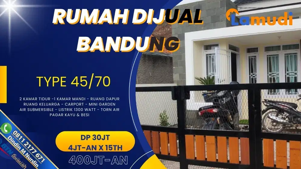 Rumah Murah Bandung Timur siap Huni 400juta-an  Type 55/70 Bisa KPR