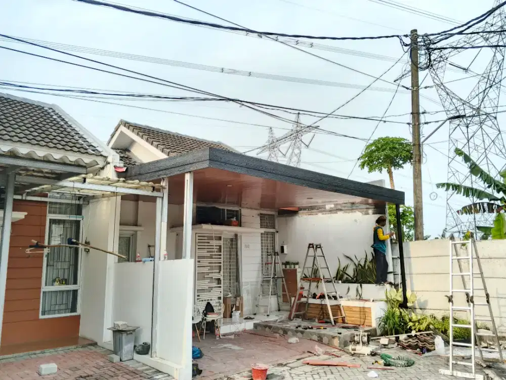 kanopi baja ringan dan plavon pvc nya