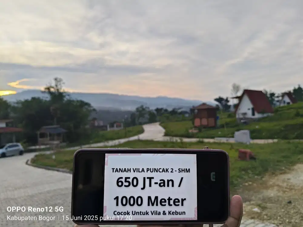 Kavling SHM Puncak Dua, Bisa Mobil Masuk – View Alam Luar Biasa