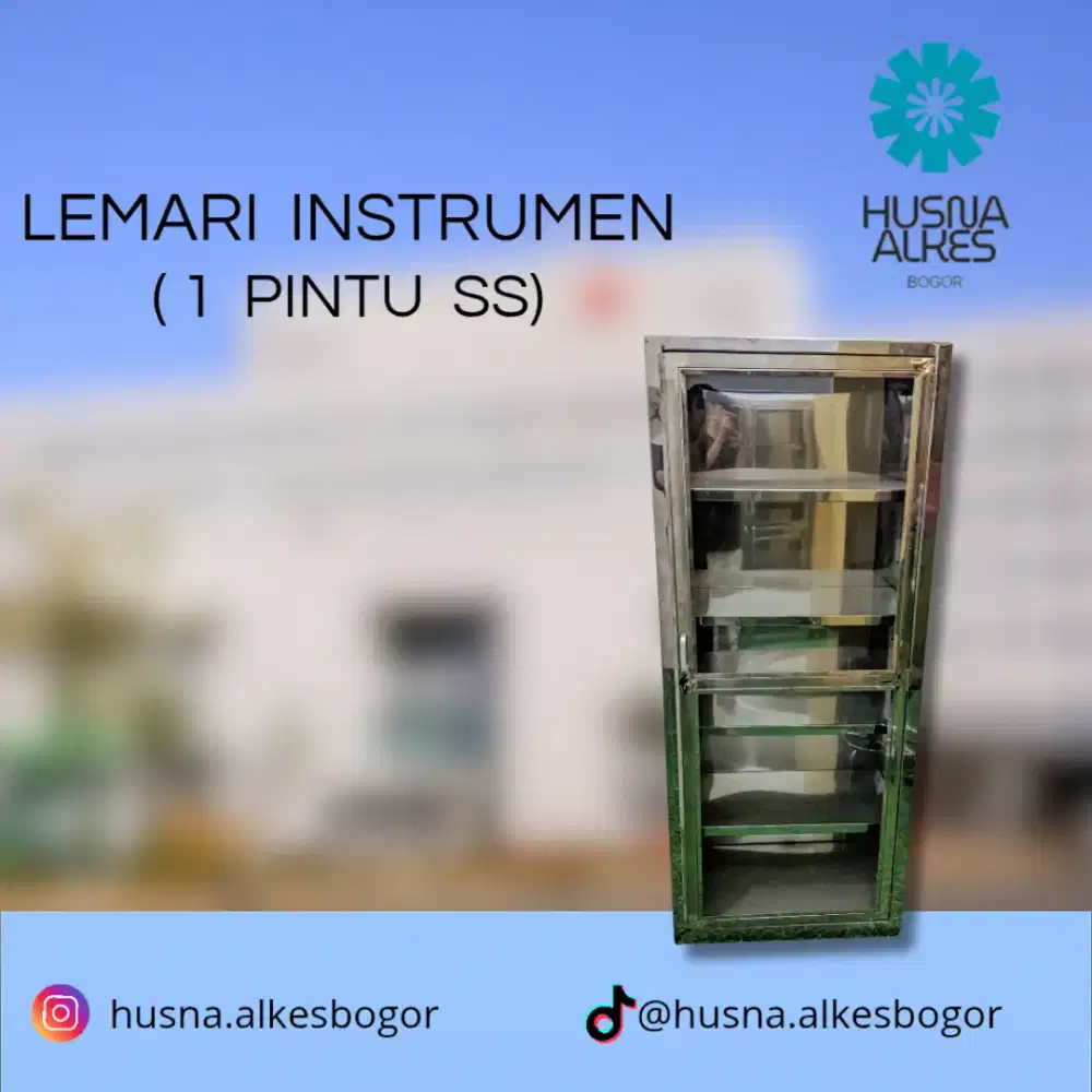 Lemari Instrumen 1 Pintu Steanless