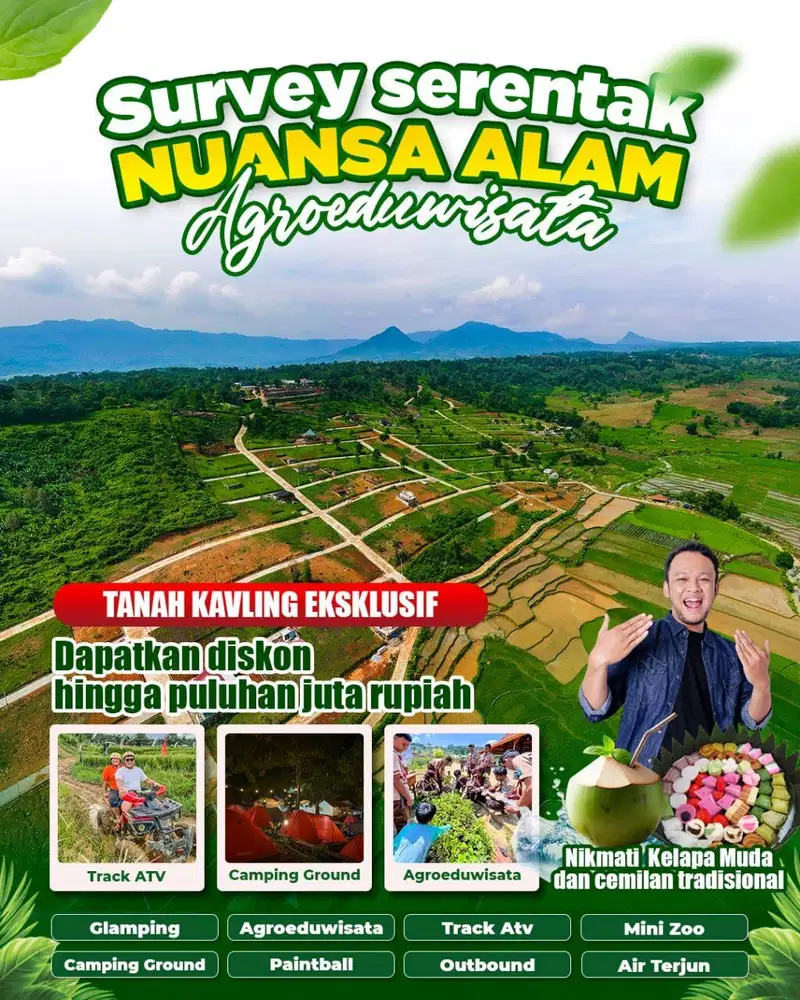 Tanah kavling exclusive wisata keluarga bogor