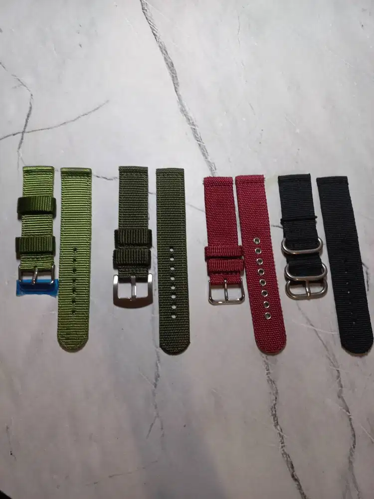 Canvas Strap 20MM dan 22MM  Tali Jam Tangan Canvas 20MM dan 22MM
