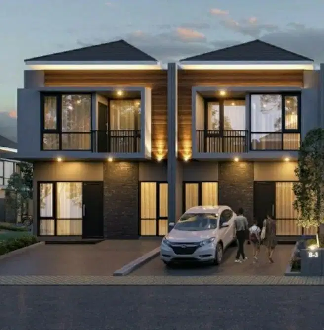 Rumah mewah dan murah 2 lantai, cicilan tanpa bunga