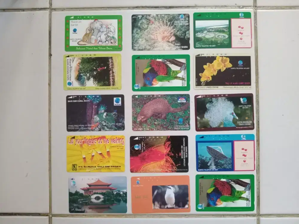 Kartu telp magnetik jadul unik & langka