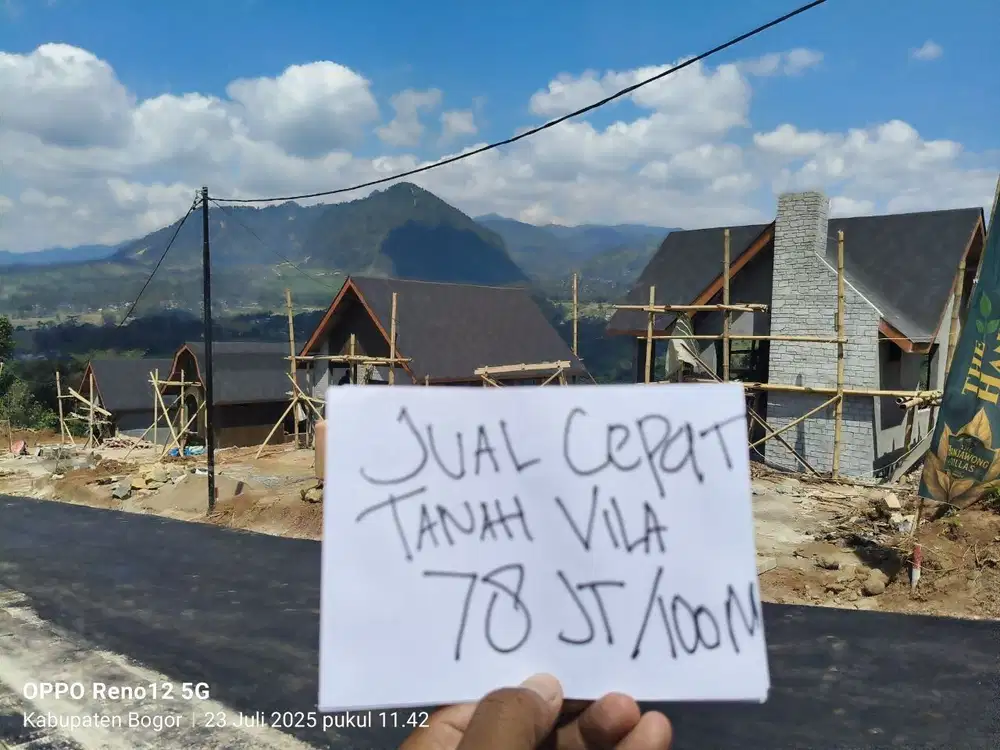 Kavling murah fasilitas mewah puncak dua bogor