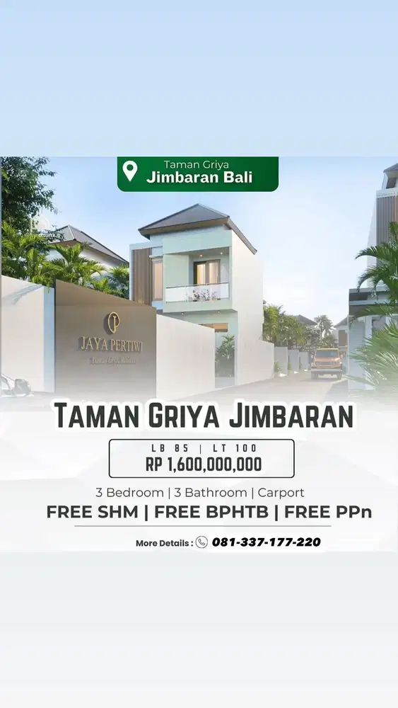Rumah Lantai 2 Taman Griya Jimbaran