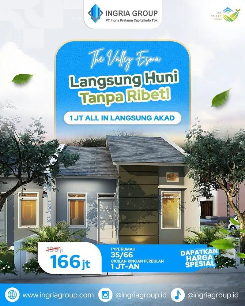 Rumah Free DP 0 1 Juta Langsung Serah Kunci, Dkt Polsek Cikancung