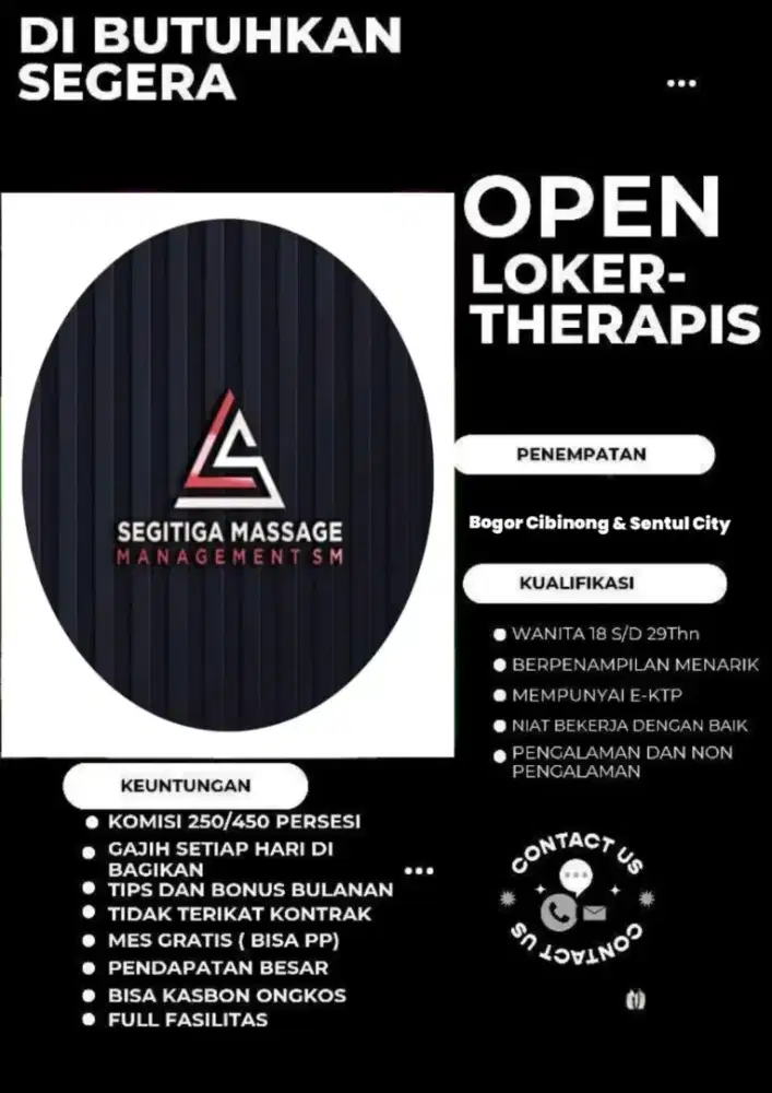 Lowongan Therapist Wanita