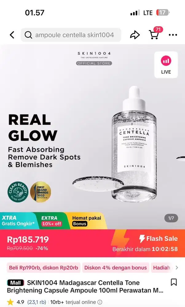 Serum centella madagascar