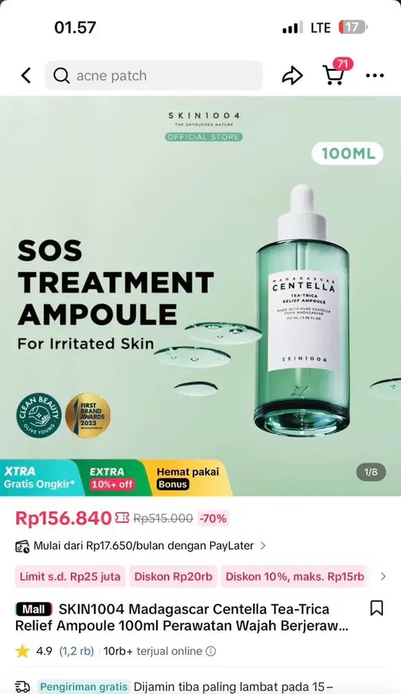 Serum centella madagascar