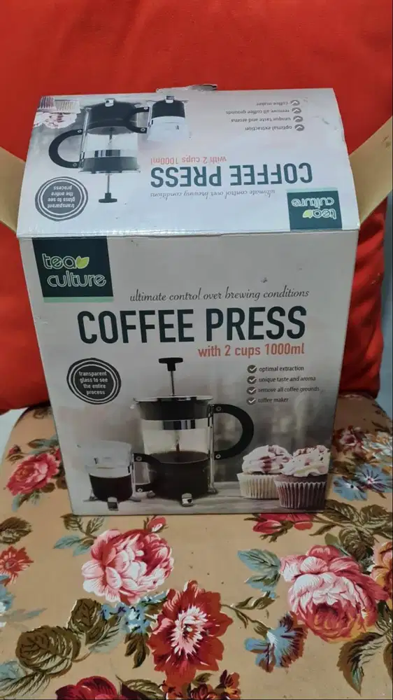 Informa Tea Culture Teko Kopi Coffee Press with 2 Cups 1000 ml