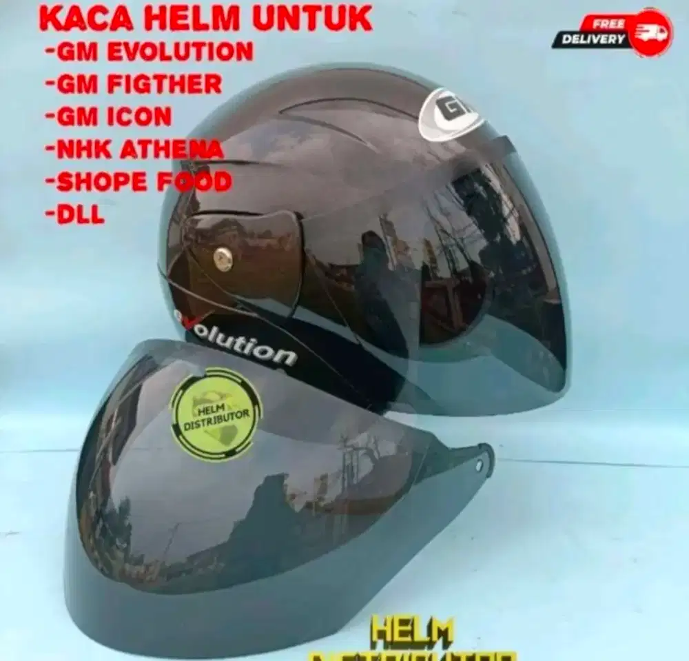 Kaca Helm GM Evo Hitam