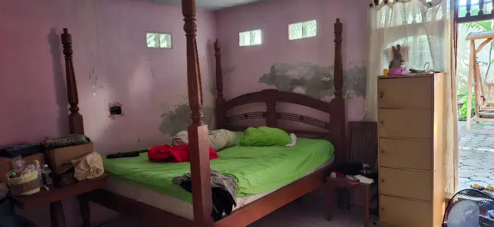 DIPAN KAYU JATI ASLI ANTIK n LANGKA plus Kasur